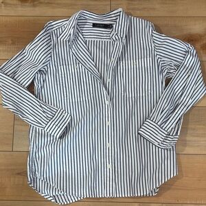 Lauren Ralph Lauren Navy and White Striped Shirt